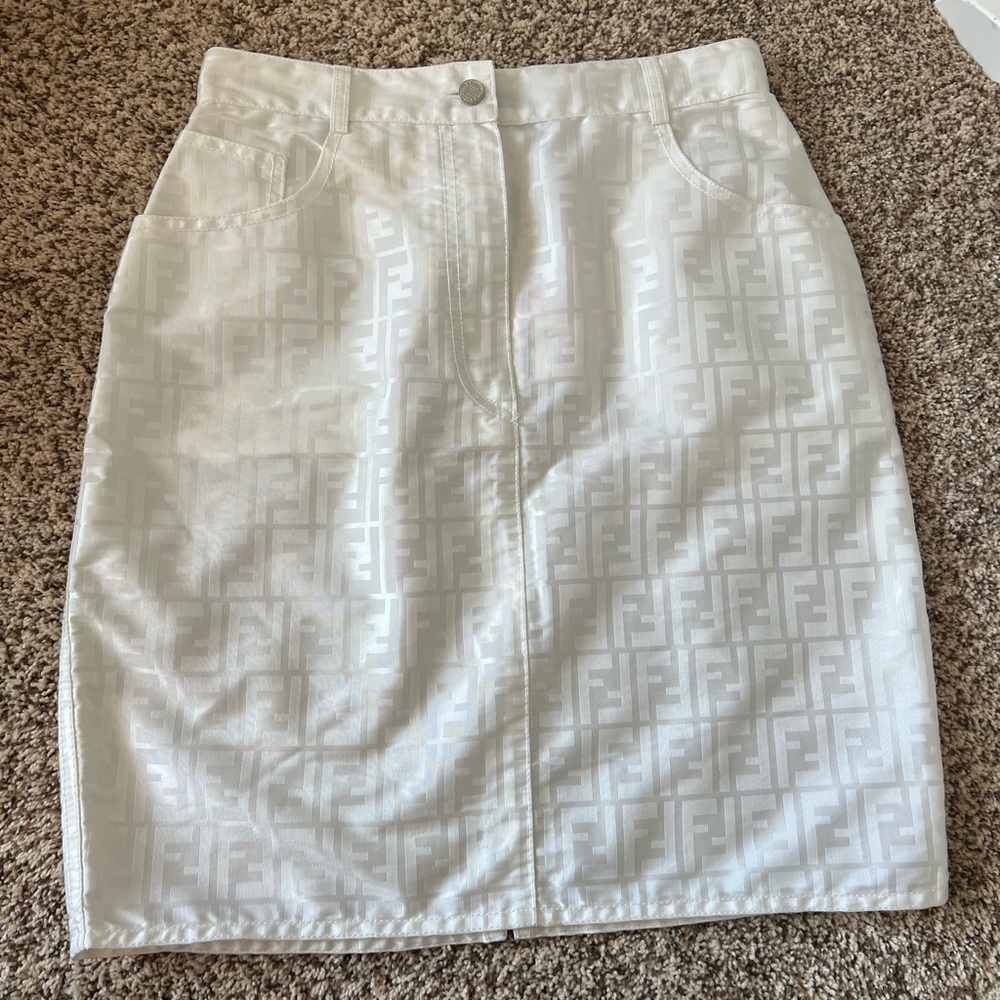 Fendi FF Zucca Skirt